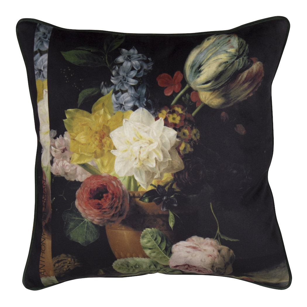 Sierkussen ''Dutch flowers'', Anthony Oberman