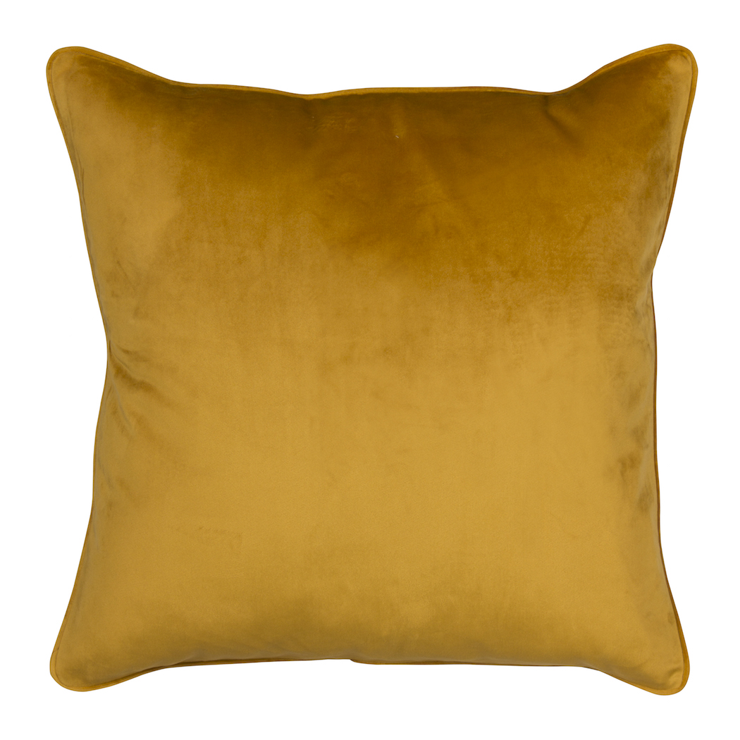 Sierkussen ''Royal velvet'', Ocre