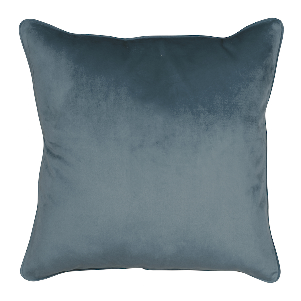 Sierkussen ''Royal velvet'', Steel blue