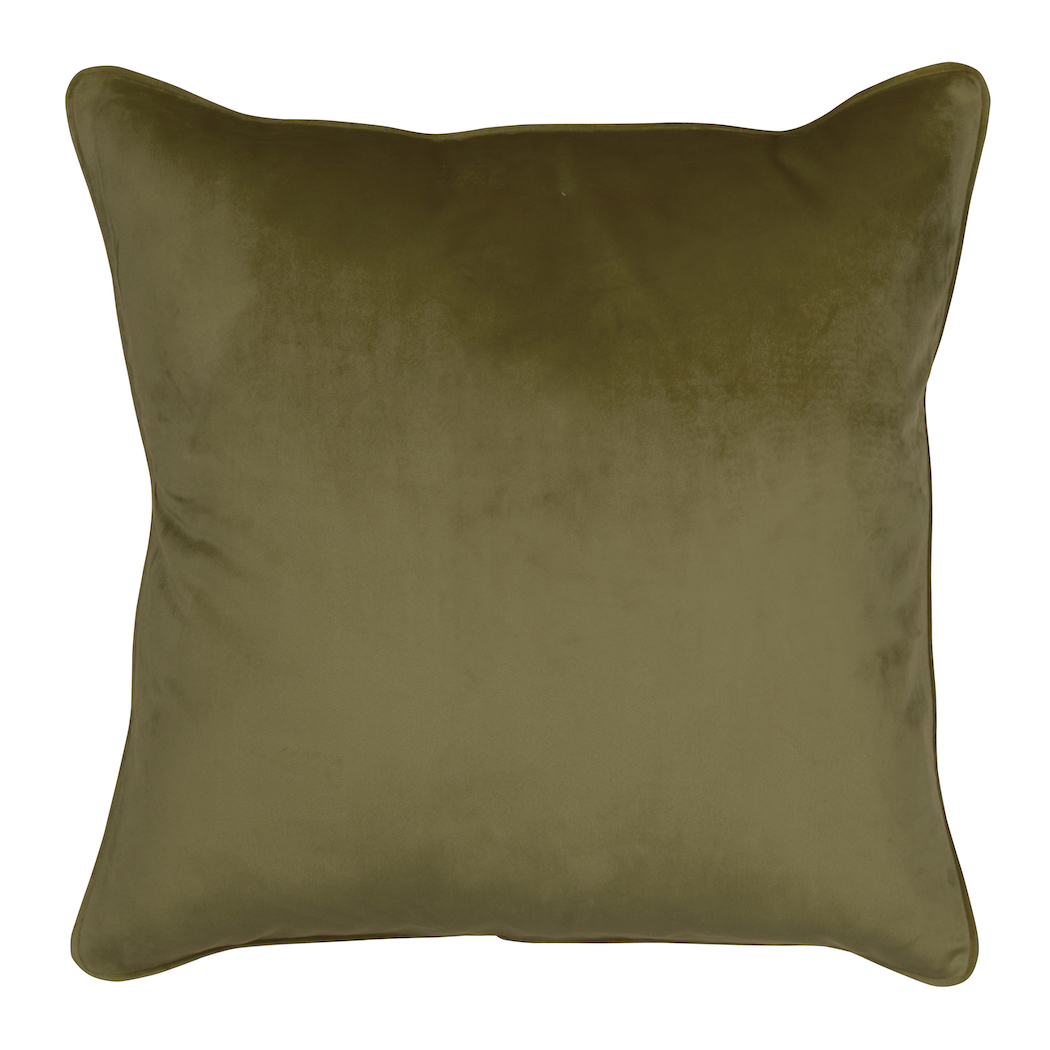 Sierkussen ''Italian velvet'', Olive