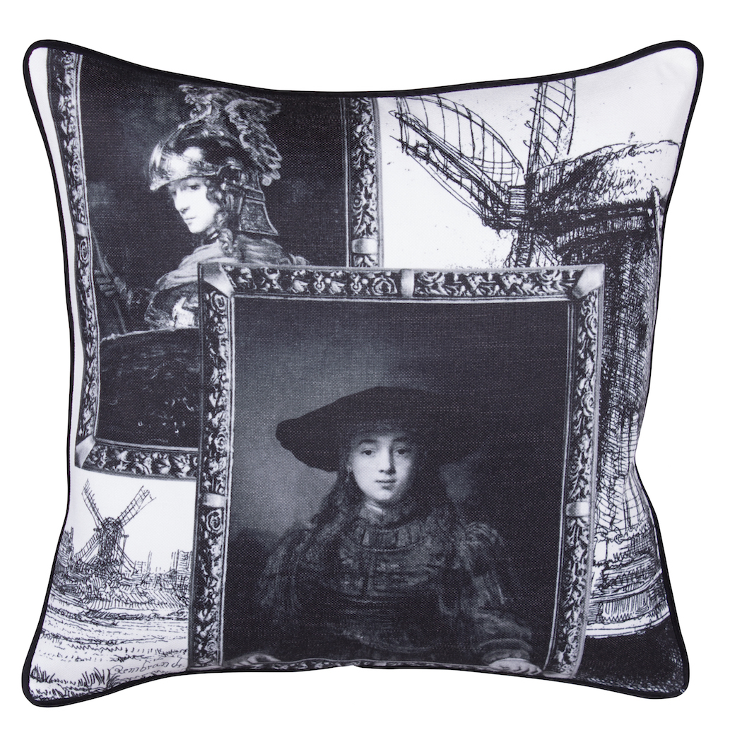 Sierkussen ''Rembrandt'', Girl in frame